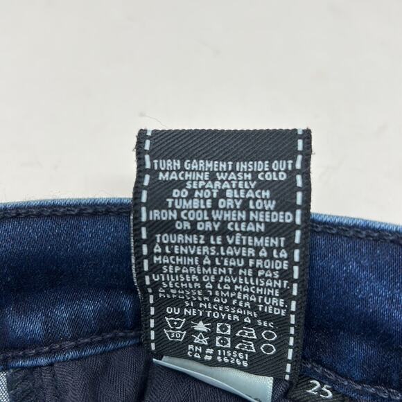 7 For All Mankind Women's Mid Rise Skinny Medium Wash NWT Jeans Size 25 - Picture 14 of 16